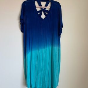 Live Blue Faded Dress